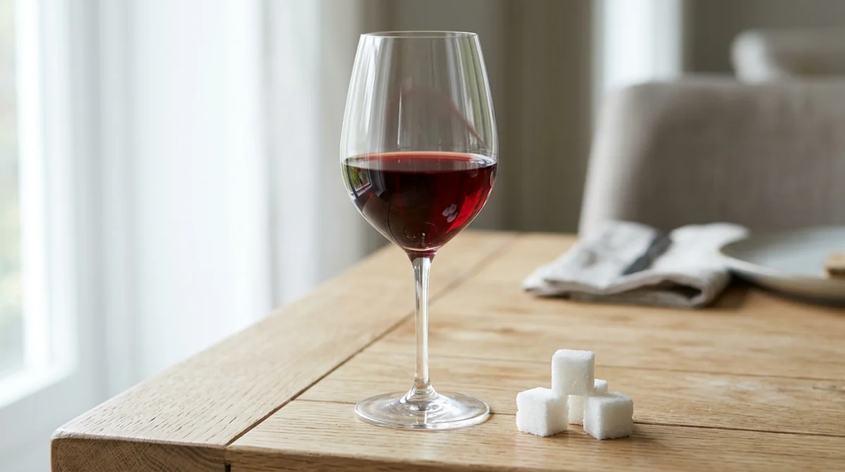 combien de morceaux de sucre dans un verre de vin